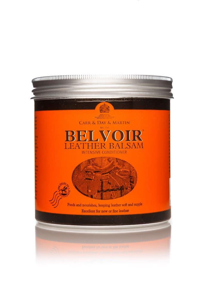 Belvoir Balsam Intensivo de Carr Day Martin, botella de 500 ml para acondicionar cuero y evitar marcas.