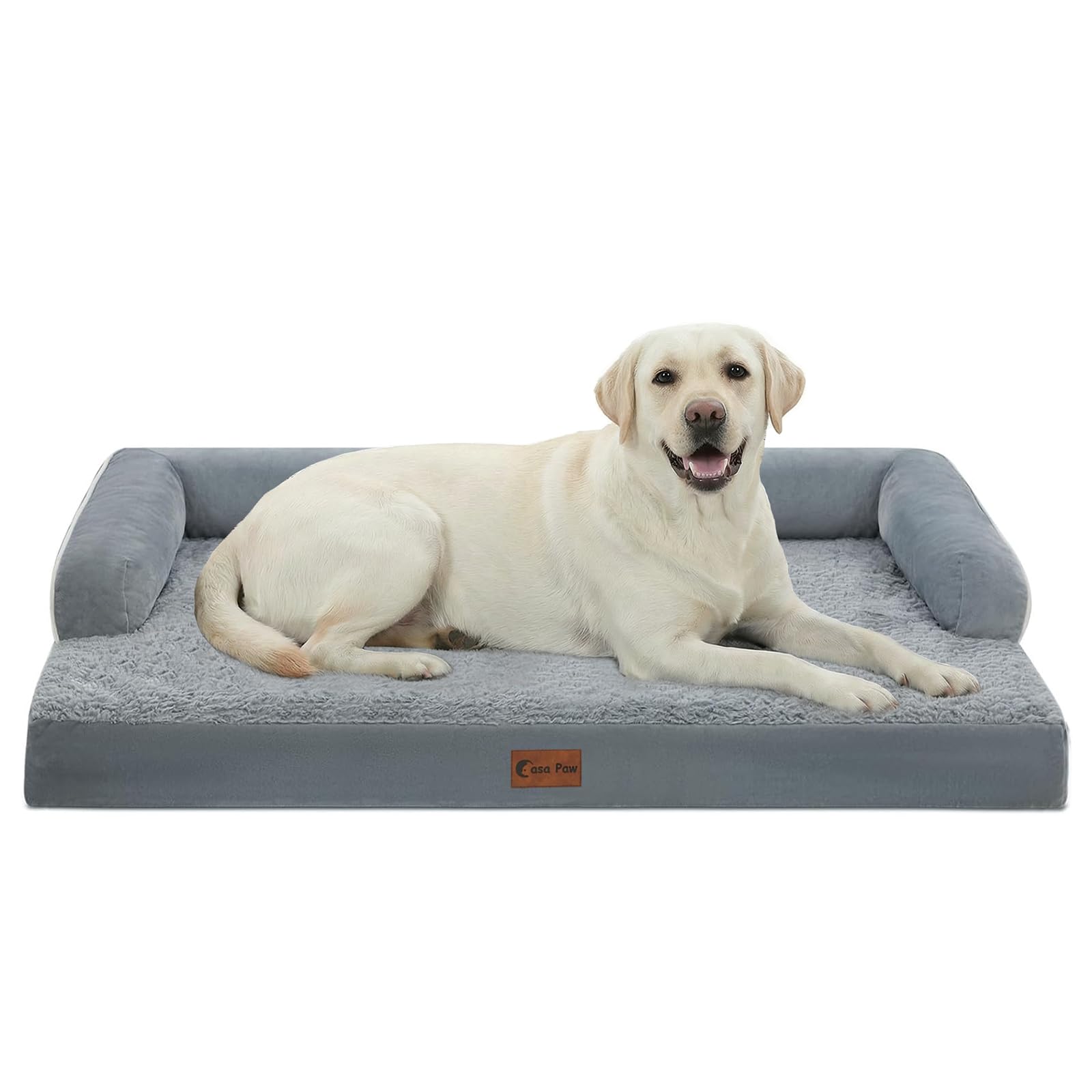 Casa Paw cama ortopédica XXL con espuma tipo panal para descanso estable.