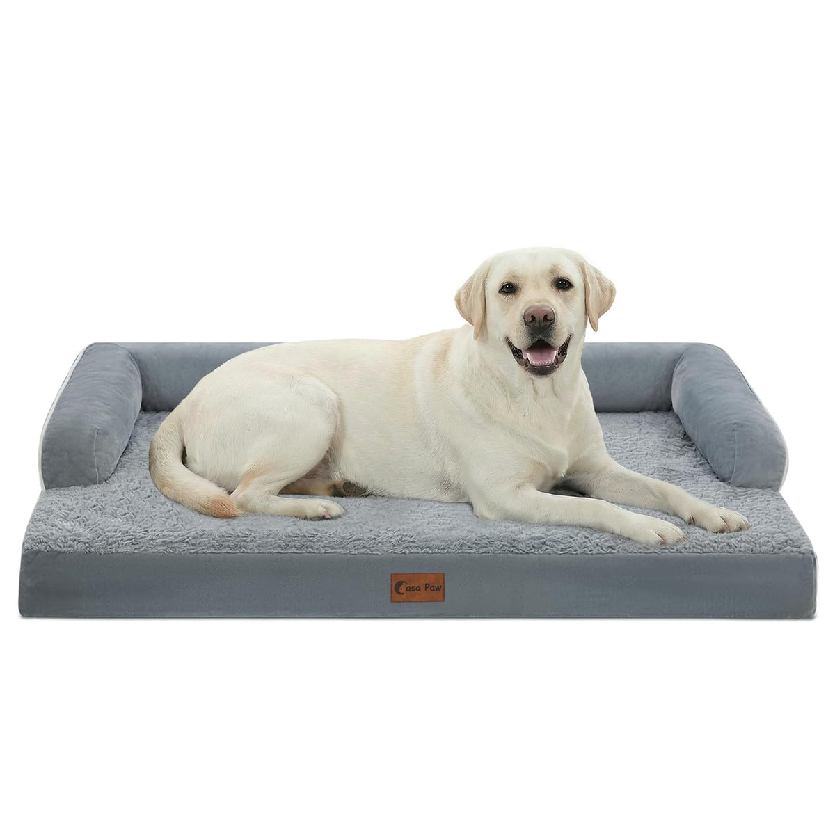 Casa Paw cama ortopédica XXL con espuma tipo panal para descanso estable.