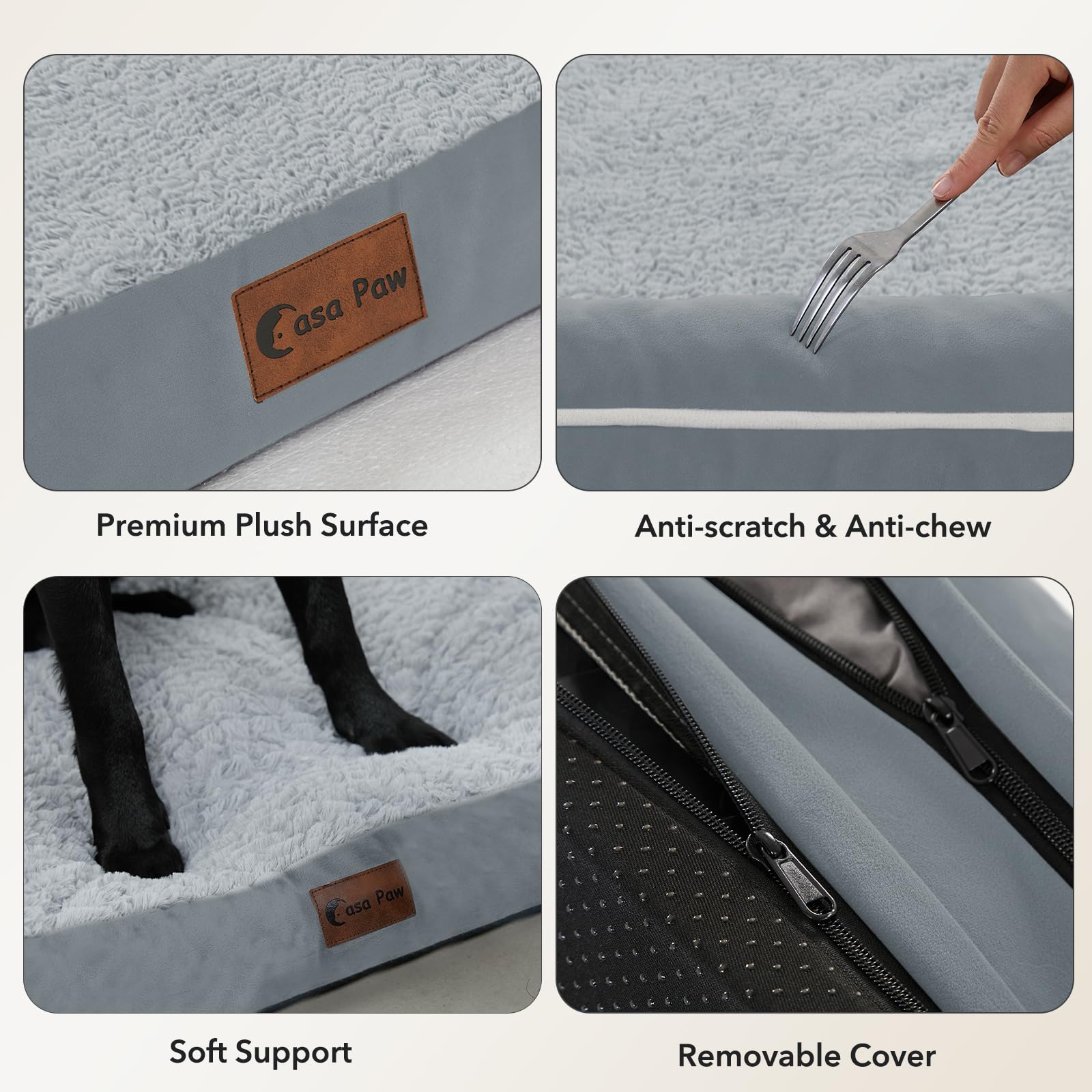 Casa Paw diseño gris neutro que se integra a cualquier ambiente.