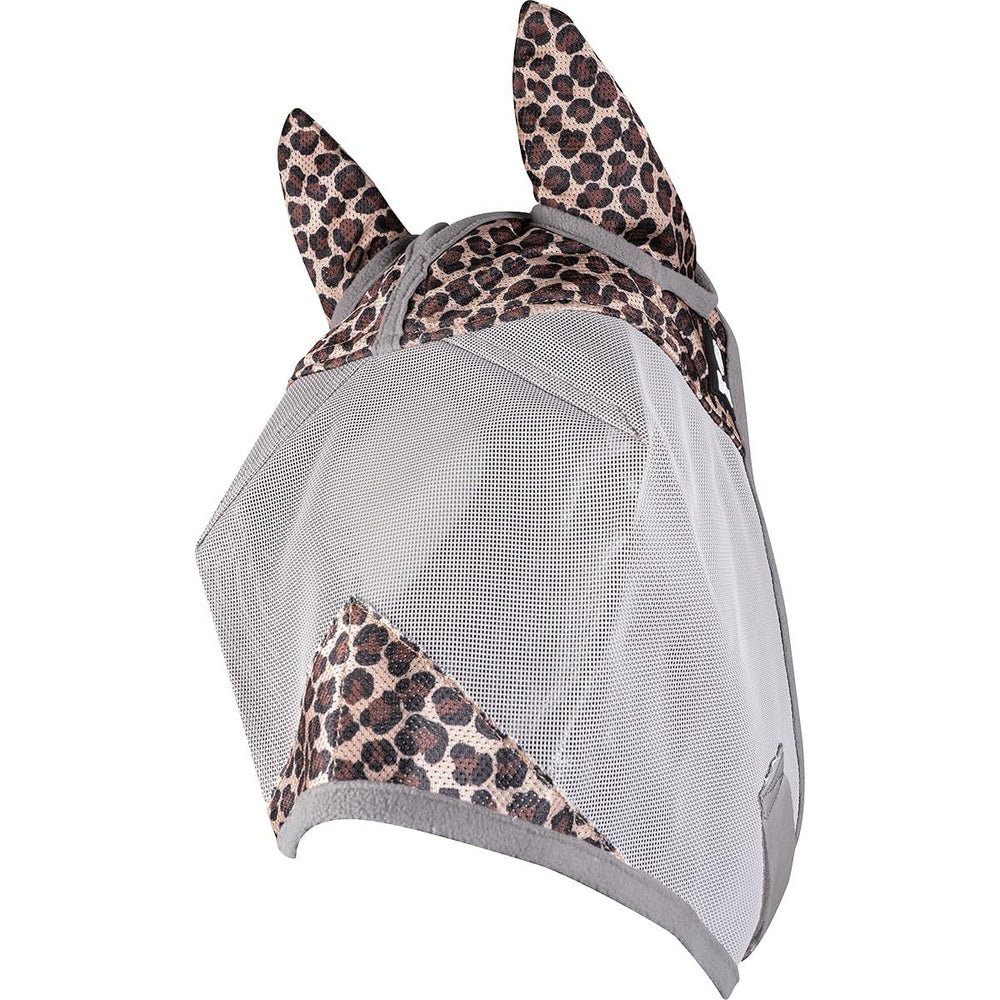 Cashel Crusader Mascara Antimoscas Estándar con Orejas Leopard: comodidad para el caballo
