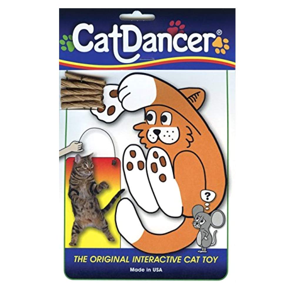 Cat Dancer con alambre flexible de 35 pulgadas para atrapar la atención del gato.