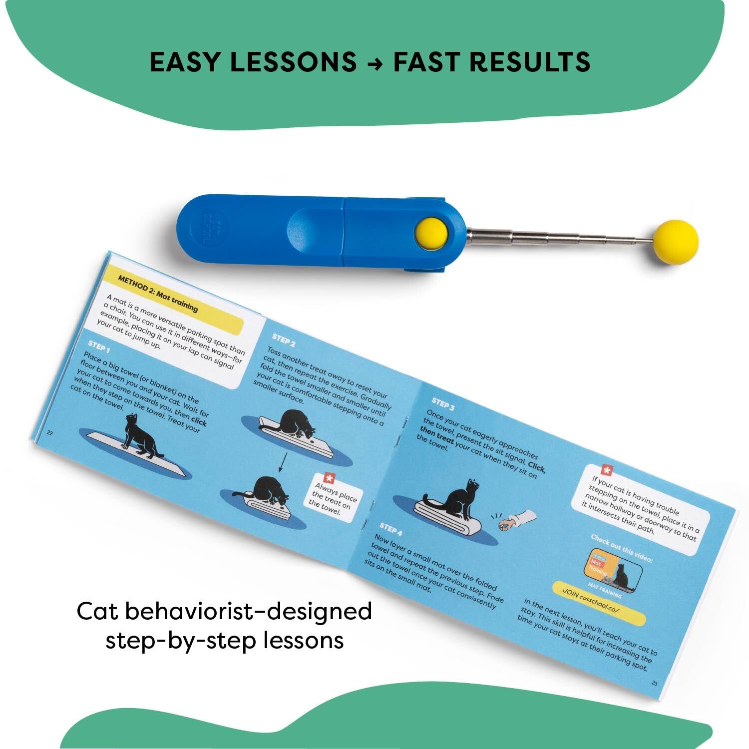 CAT SCHOOL manual-entrenamiento-43-paginas: guía ilustrada con lecciones claras