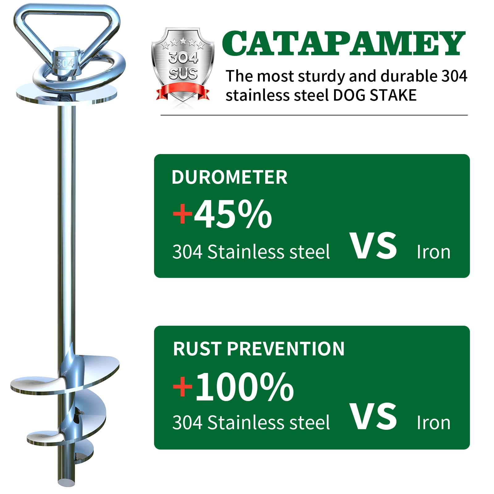 Catapamey acero inoxidable 304, durabilidad y resistencia a la corrosión en exterior