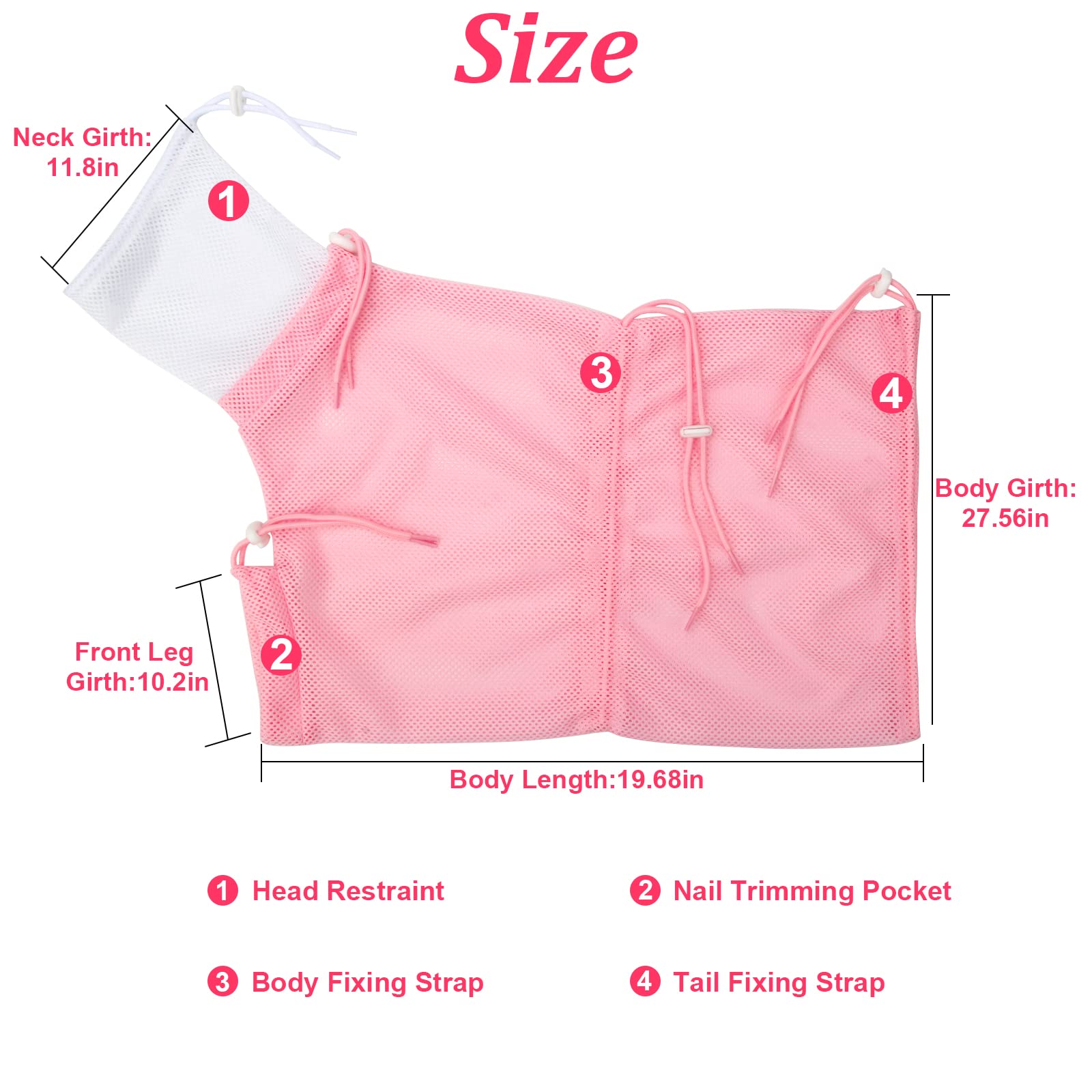 Catcan sac bain avec boucle réglable, entrée et sortie faciles.