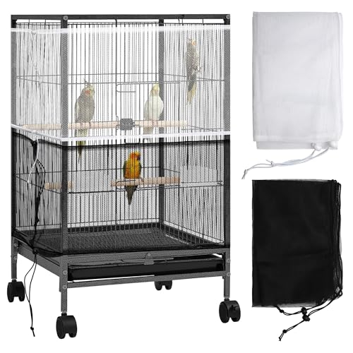 Catcan dos paquetes captadores de semillas para jaula, protege y facilita la limpieza.