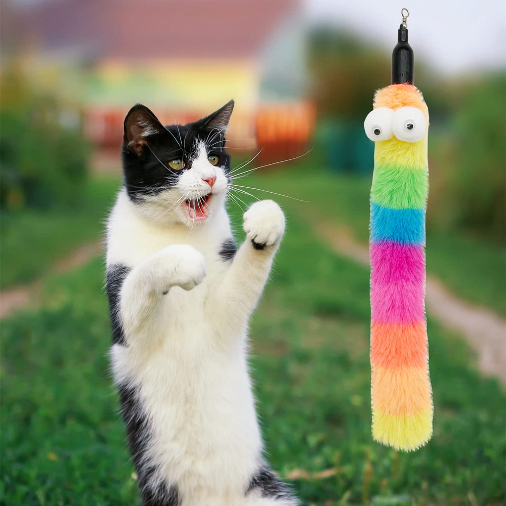 CATENESS accesorios varita gato 8 piezas, sonidos suaves que atraen la atención del gato.