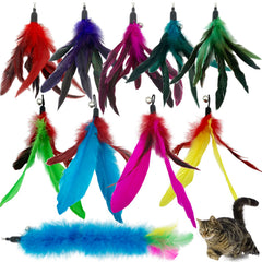 CATENESS recambios de plumas para varita de gato, ideal para juego interactivo.