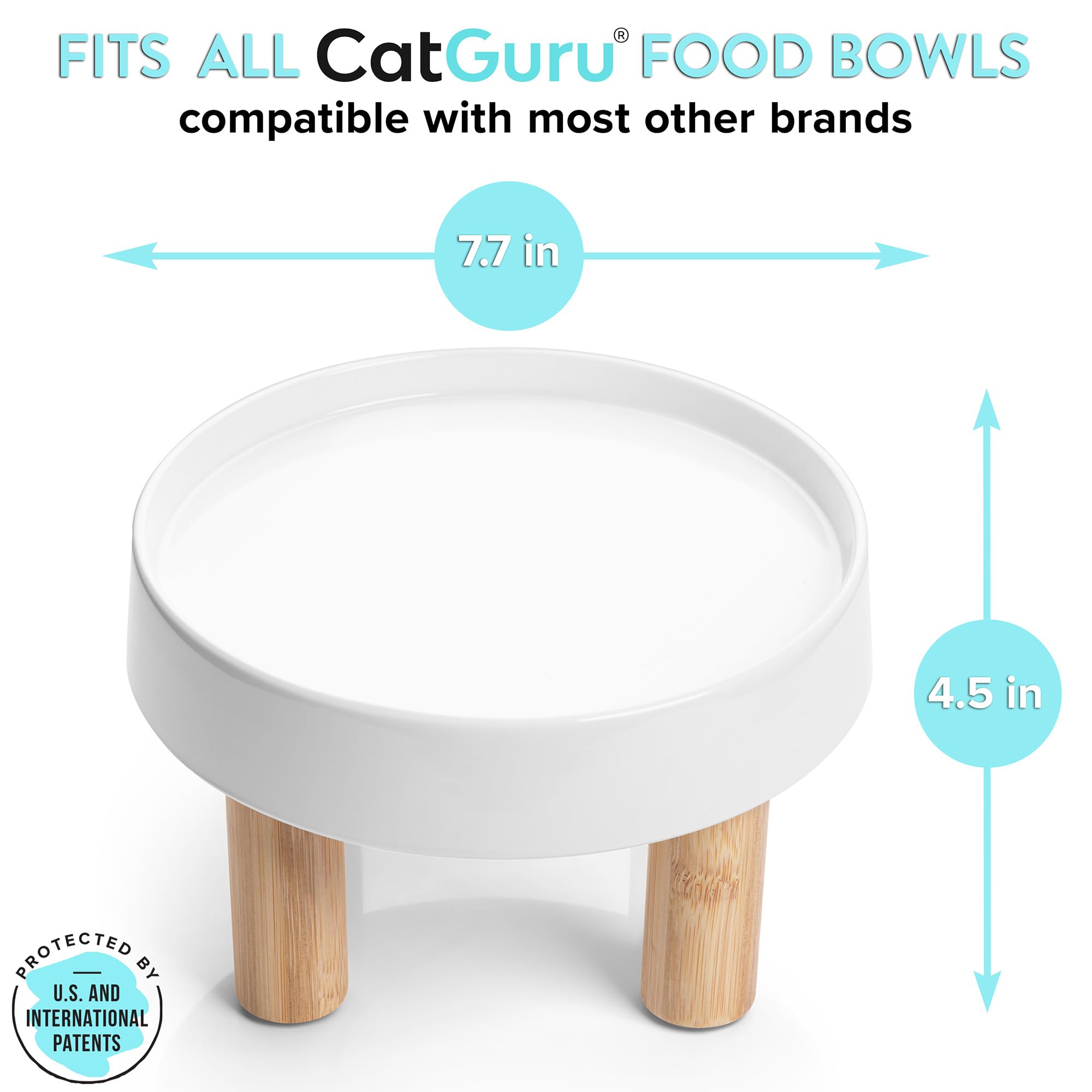 CatGuru Base Elevada para Comida y Agua evita derrames