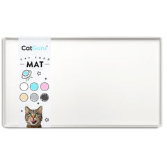 CatGuru Manta para alimentos de gatos, tamaño pequeño, color malvavisco, recoge derrames fácilmente.
