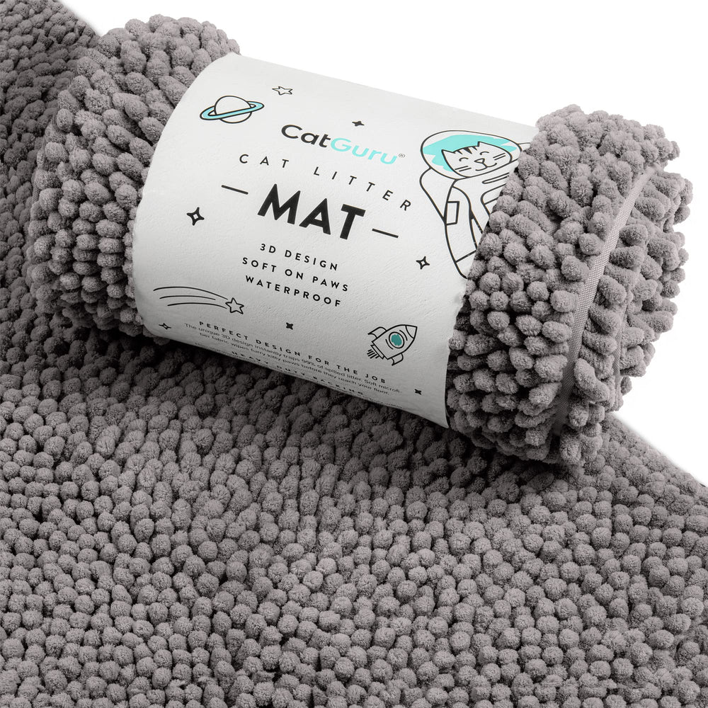 CatGuru tapete para caja de arena impermeable protege el suelo y facilita la limpieza diaria.
