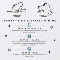 CatGuru Tazones Elevados facilita la ingesta y reduce salpicaduras