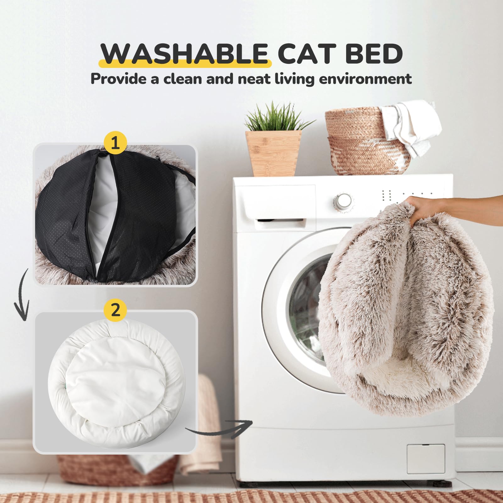 CATISM capucha acogedora para gatos, sensación de seguridad