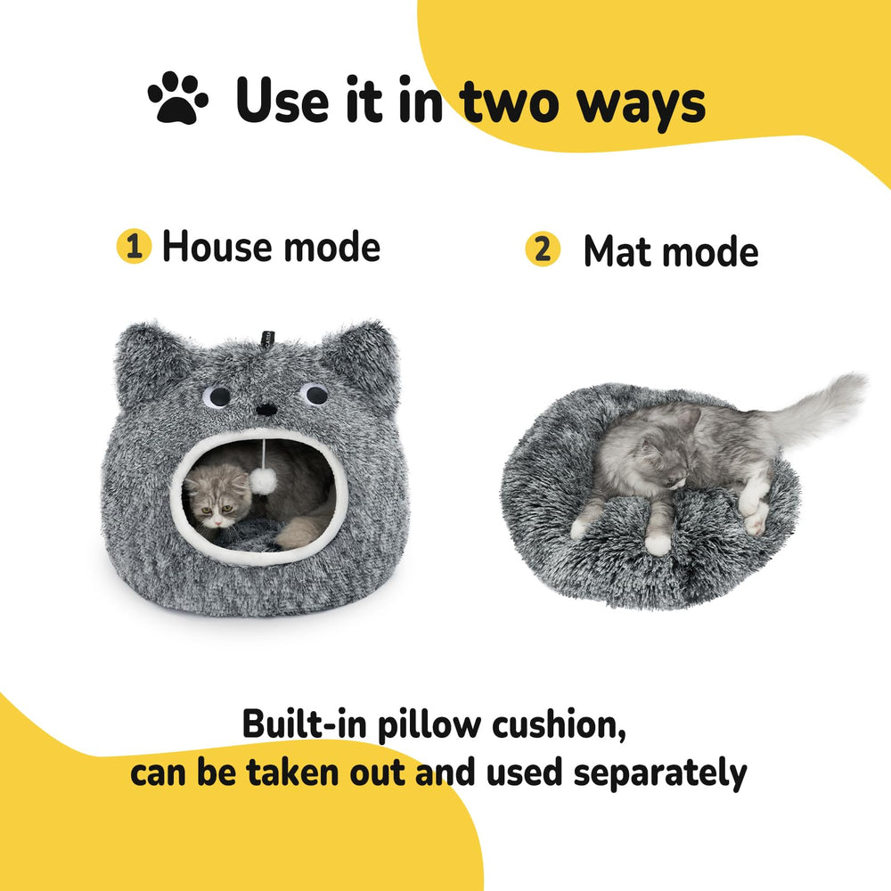 CATISM Cojin doble uso: almohada reversible para todas las estaciones.