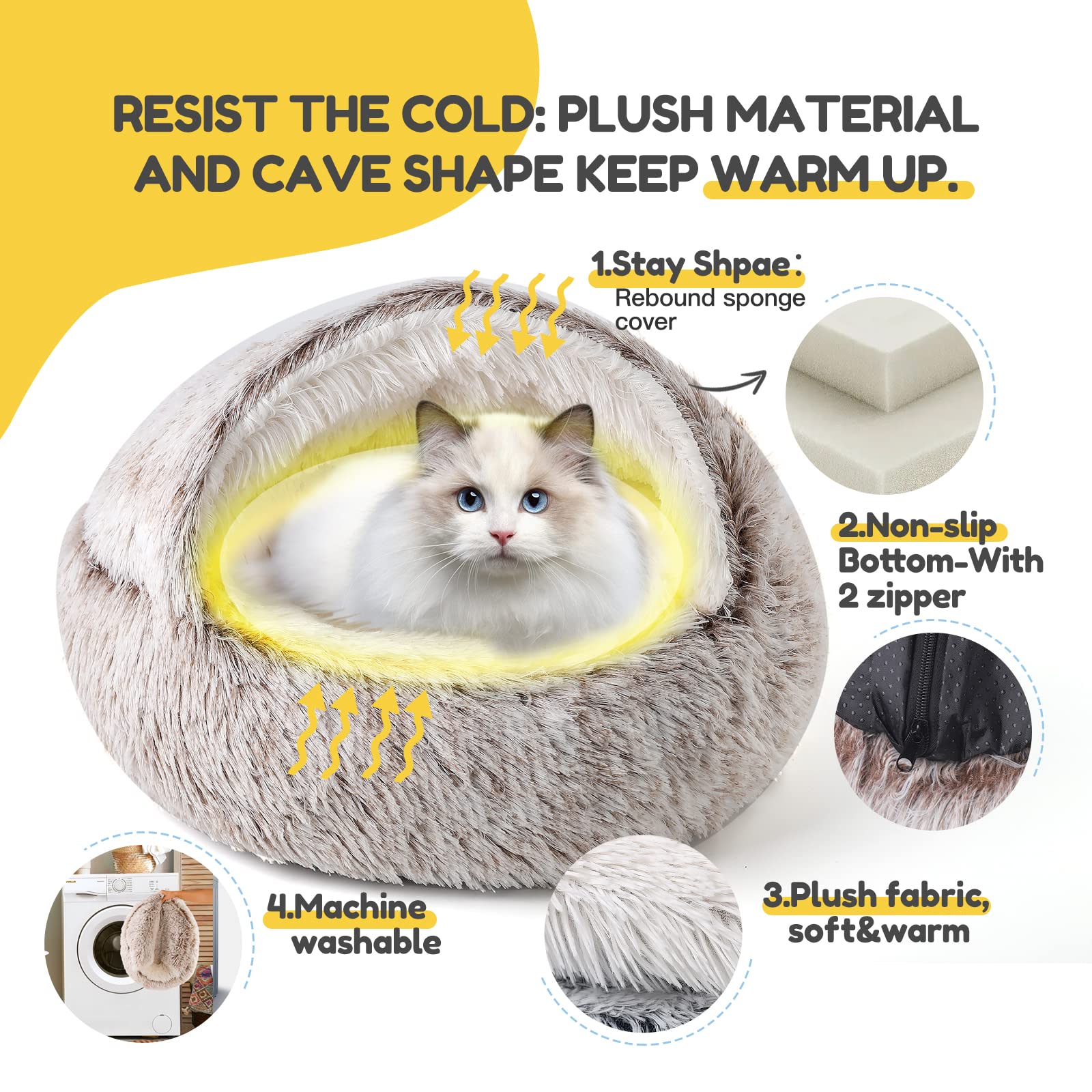 CATISM dimensiones 53 cm, apta para gatos de hasta 5,5 kg