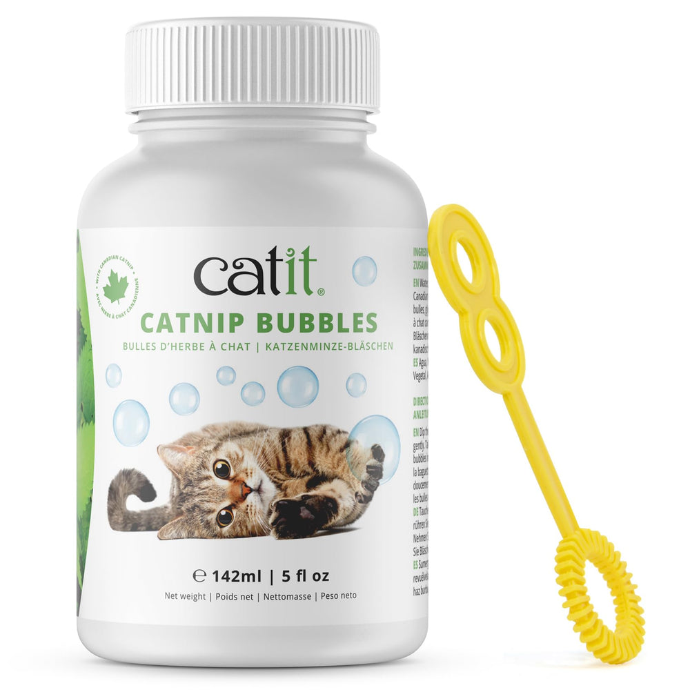 Catit Burbujas de hierba gatera para exterior estimulan el juego al aire libre