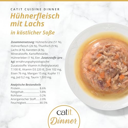 Catit Chicken Dinner: ingredientes frescos para nutrición de calidad