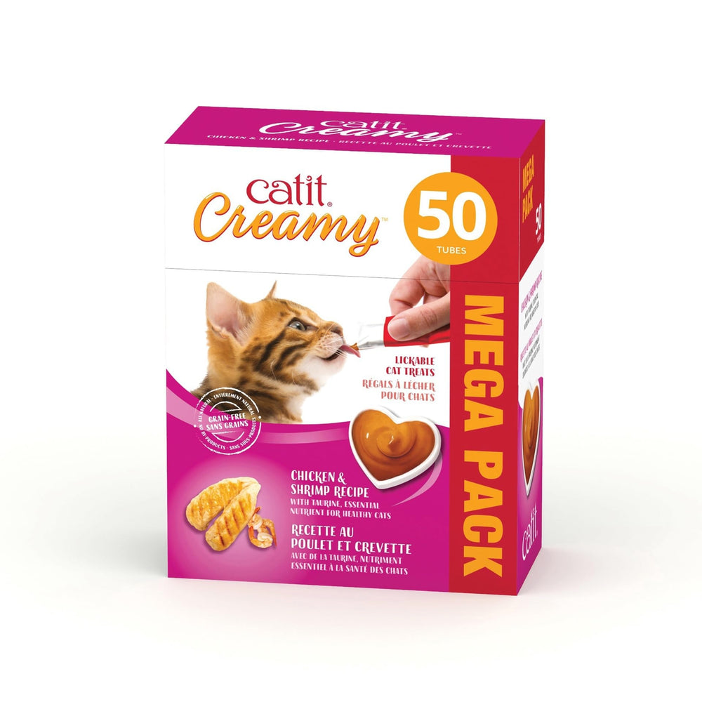 Catit Creamy paquete de 12 tubos, opción práctica para casa.