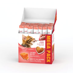Catit Creamy salmón en tubo, perfecto para premiar directo al gato.