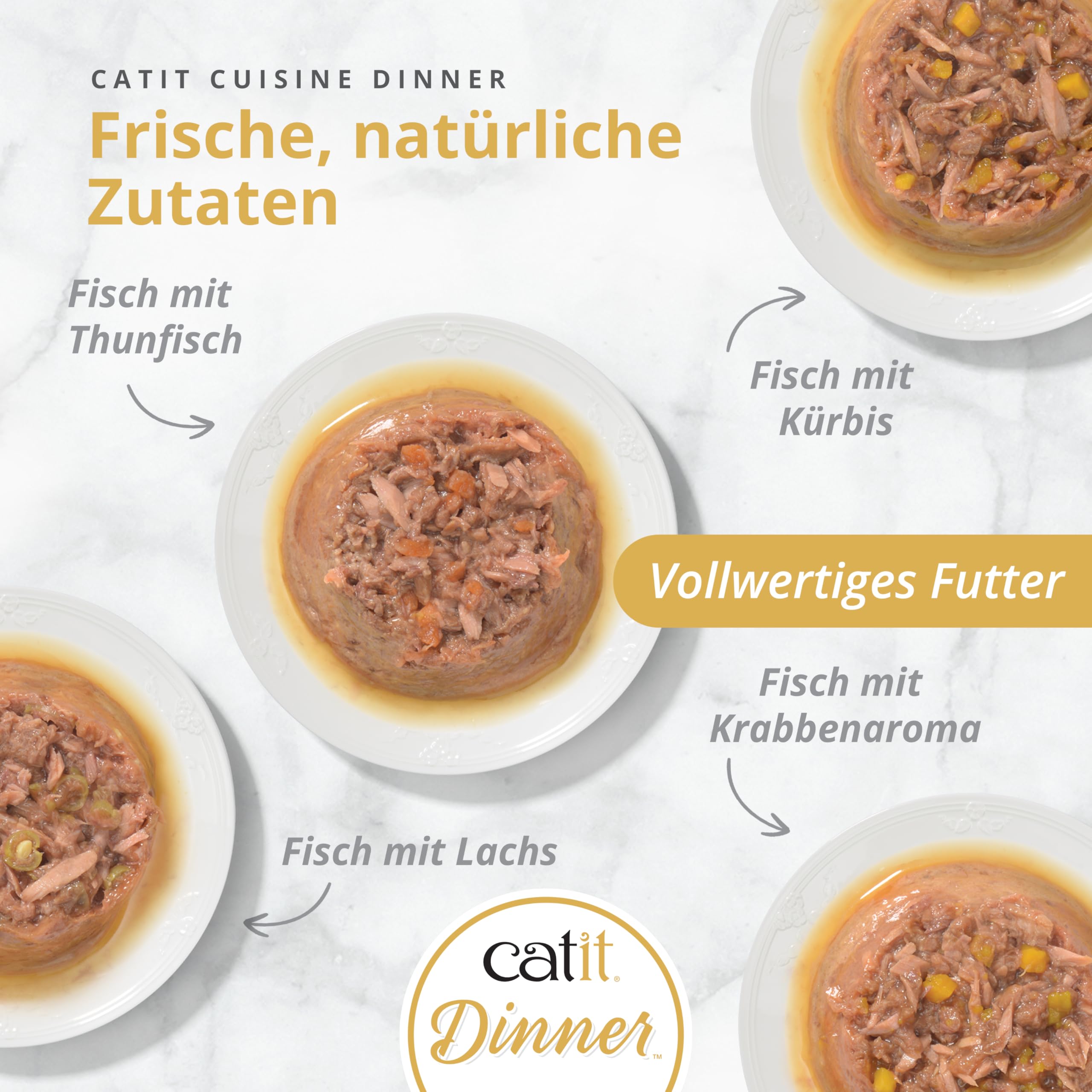 Catit Fish Dinner: apto para gatos de todas las edades.