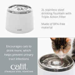 Catit recirculación y aireación da agua fresca en todo momento.