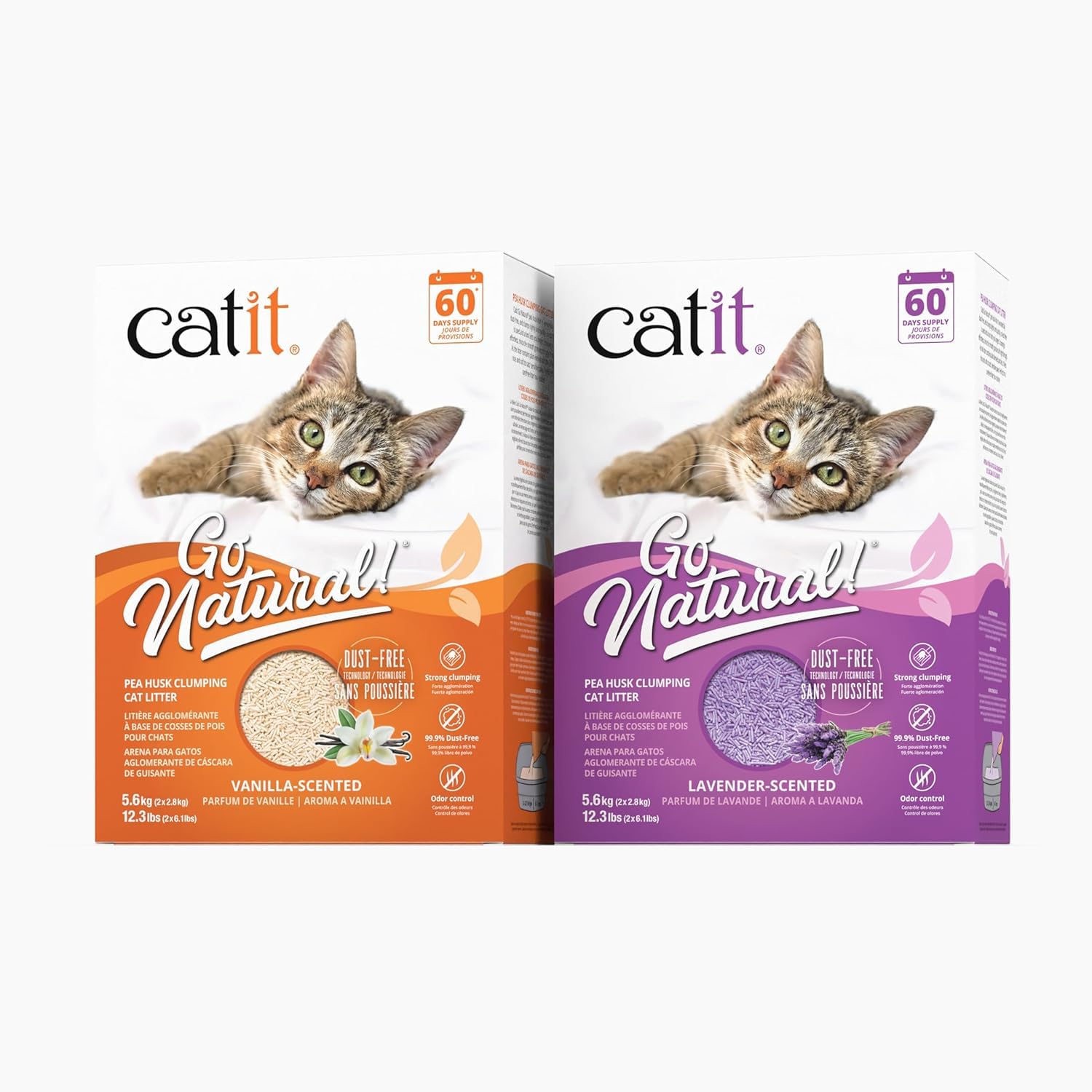 Catit Go Natural, bolsa de arena para gatos, ideal para hogares con varias mascotas.