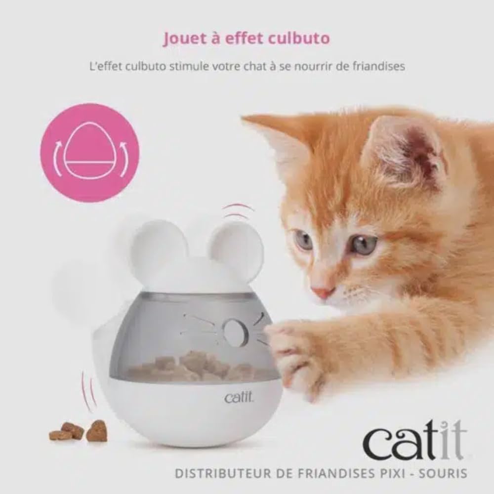 Catit PIXI, dos diseños ratón y gallo para variar juegos.