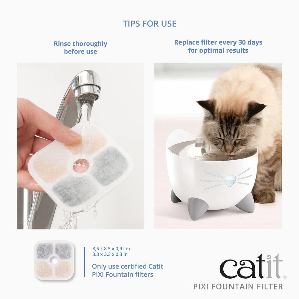 Catit PIXI filtro certificado compatible con todas las PIXI Fountain.