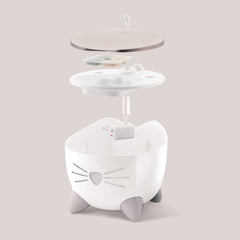 Catit PIXI: flujo con caño para beber en postura natural y relajada.