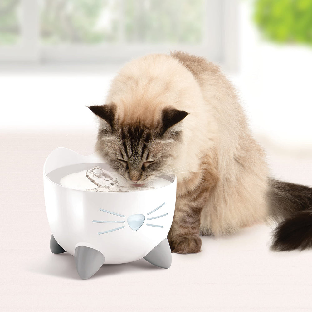 Catit PIXI: flujo suave para beber cómodo y sin estresar el bigote.