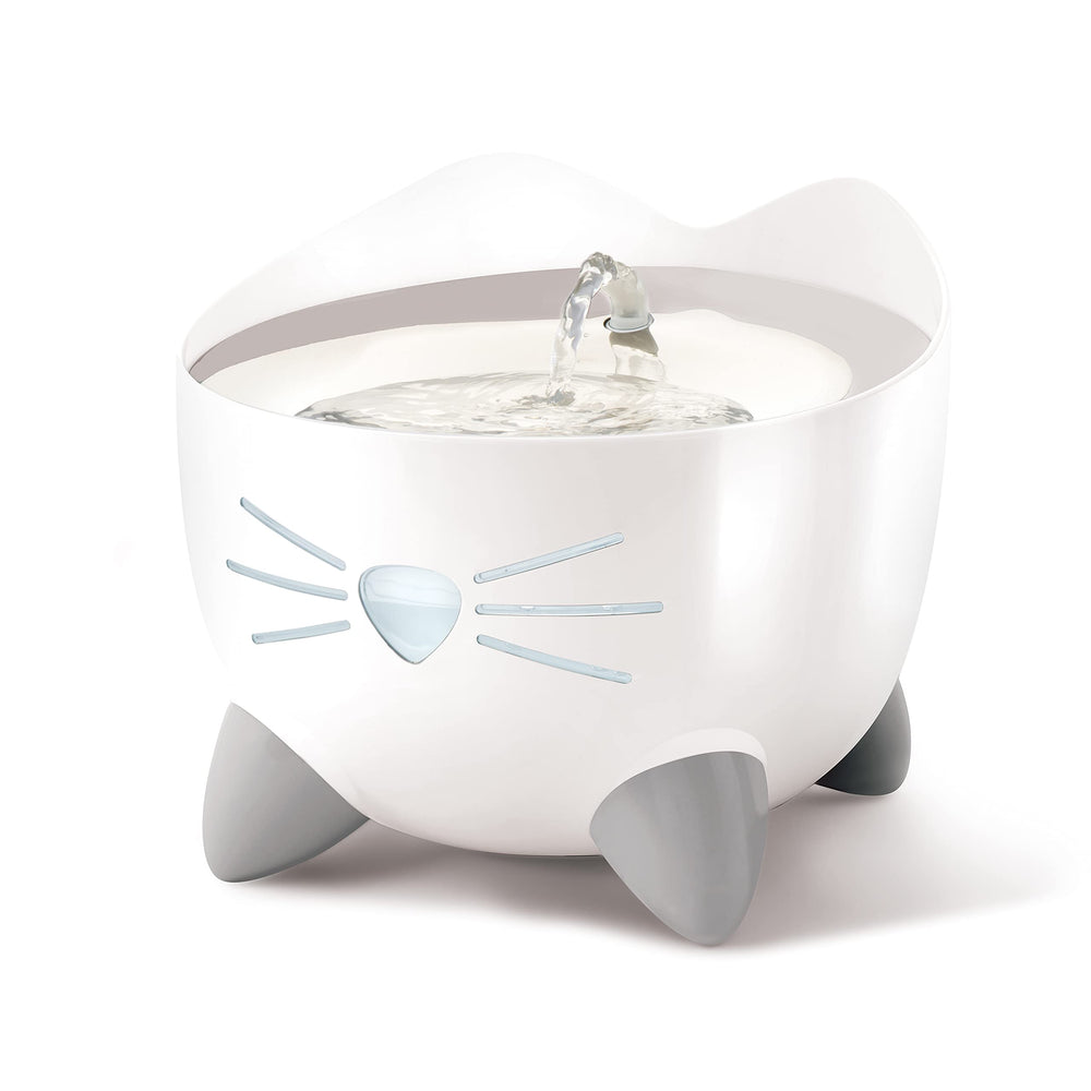 Catit PIXI: fuente de agua continua para gatos, fomenta hidratación constante.