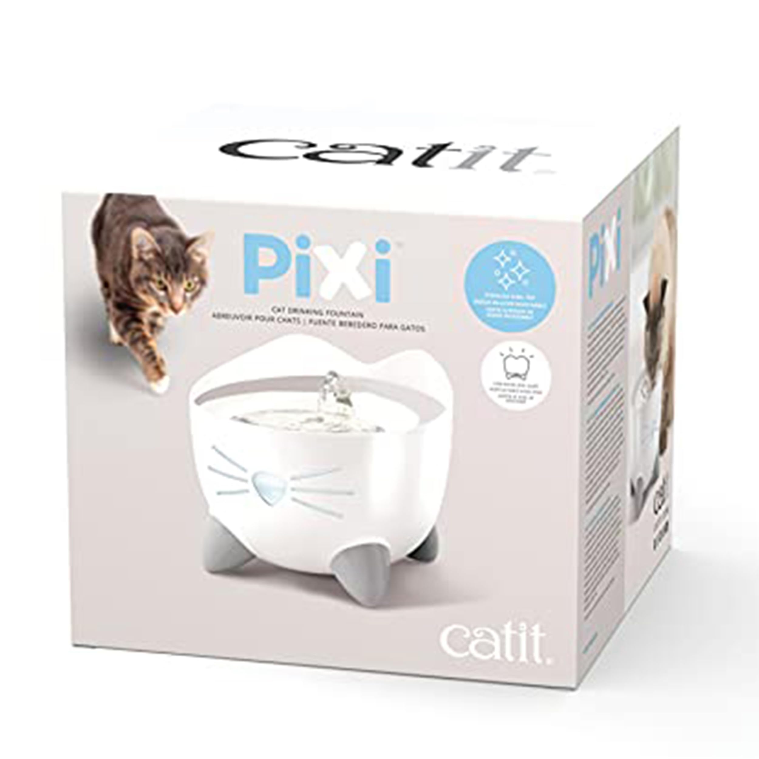Catit PIXI bomba suspendida y silenciosa evita vibraciones y ruidos.