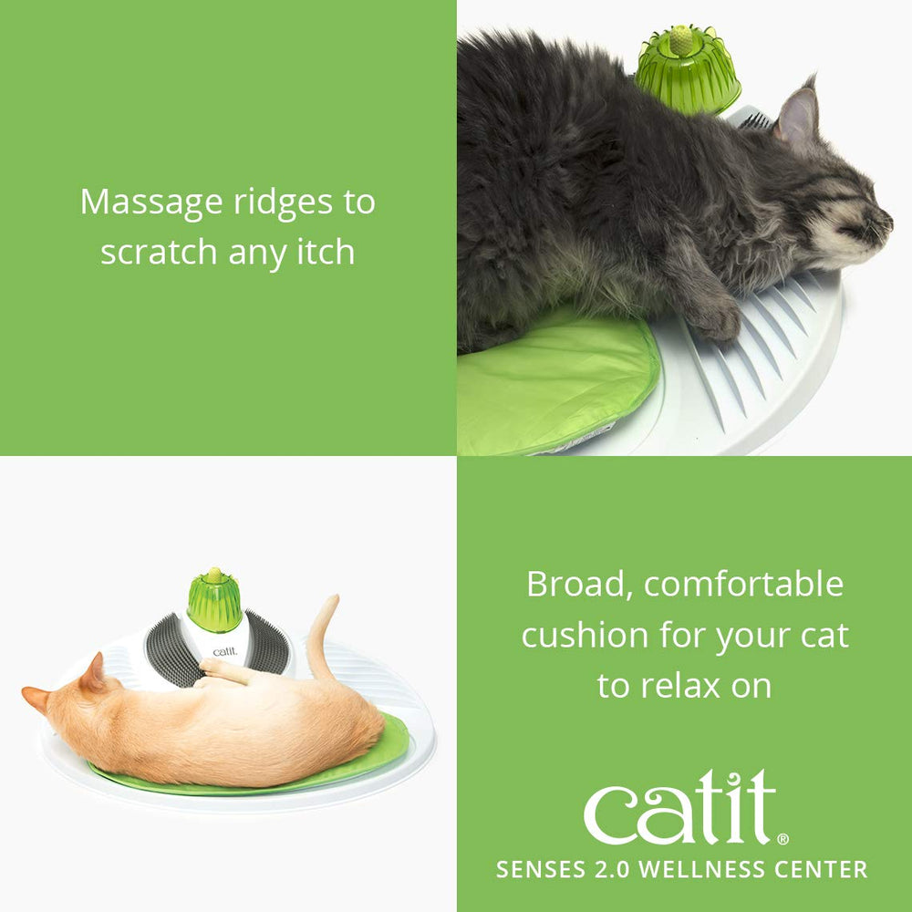 Catit Senses 2.0: cojín acolchado verde para descanso cómodo