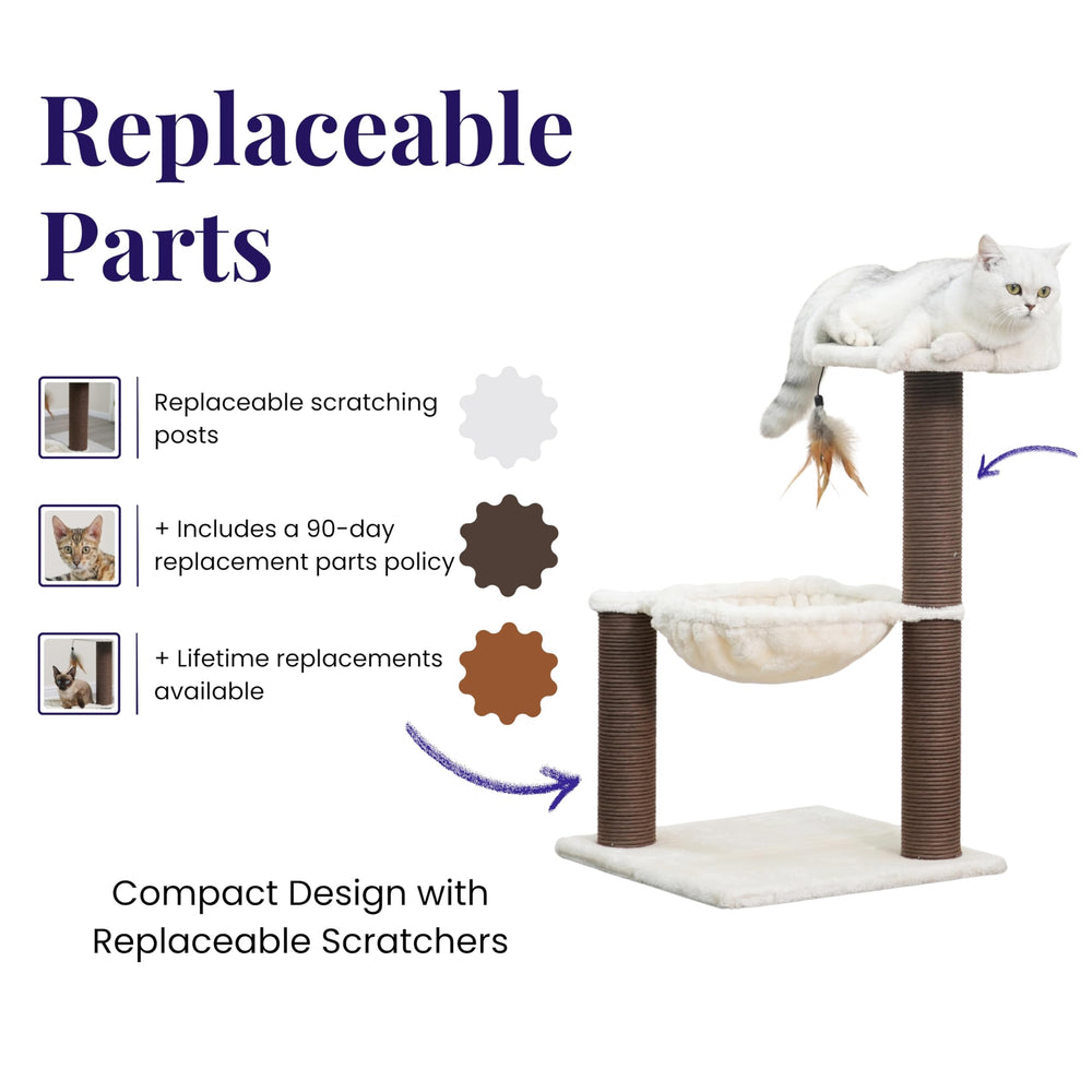 Catry Nirvana postes de cuerda de papel reciclado para afilar garras.