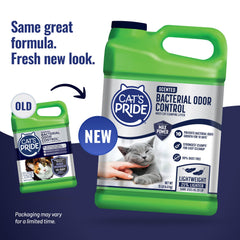 Cat's Pride Max Power strong clumping is shown for quick, easy scooping and low maintenance.