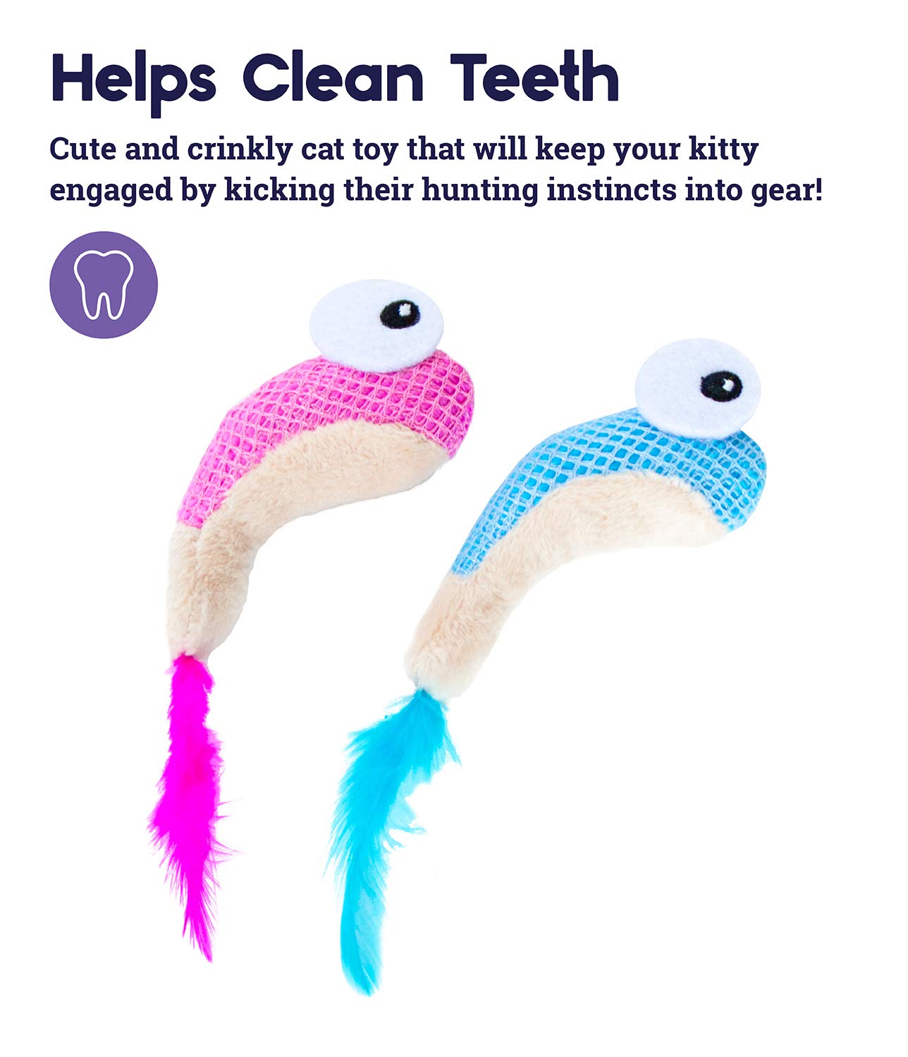Catstages Dental Shrimpies: limpieza dental suave mientras tu gata muerde.
