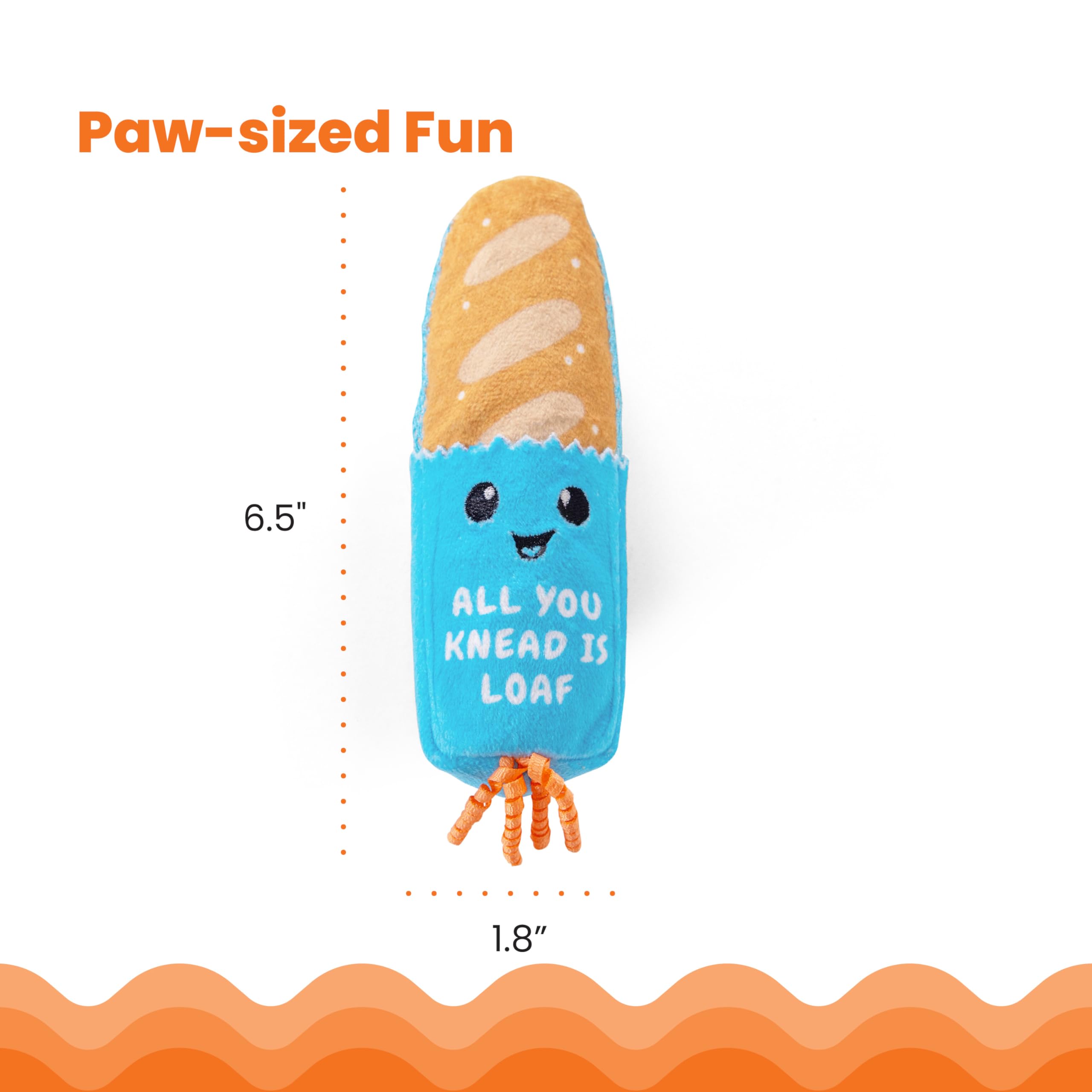 Catstages Loaf Kicker cuerpo largo y suave para patear y arrojar