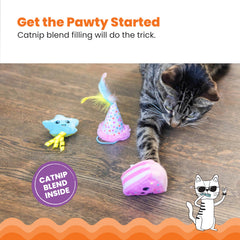 Catstages malla dental para juego seguro en gatos.