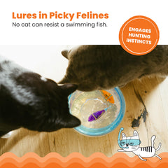 Catstages Meow-smerizing Fish dos-juguetes para entretenimiento continuo y menos aburrimiento