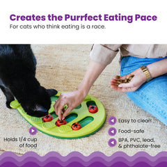 Catstages Nina Ottosson Buggin' Out, entretenimiento para gatos de interior, reduce el aburrimiento