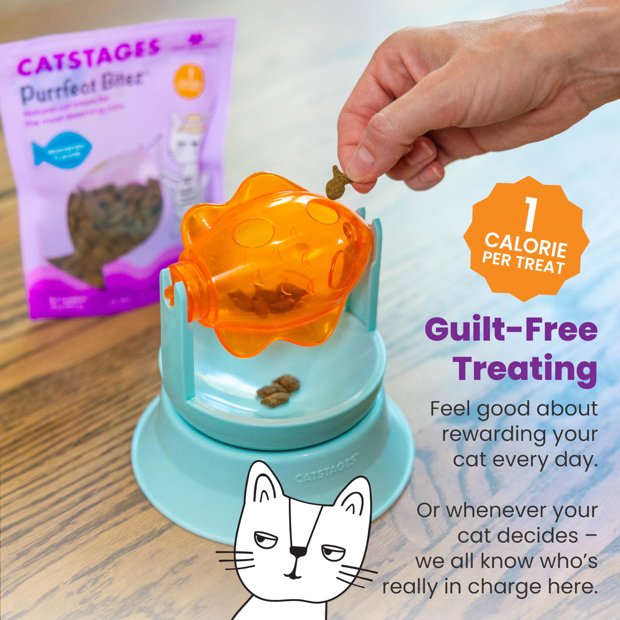 Catstages Purrfect Bitez: aroma natural de pescado para tentar a tu gato