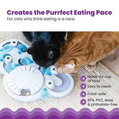 Catstages Rainy Day Puzzle: compartimentos de comida para comer despacio