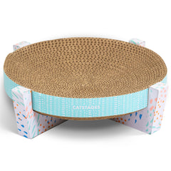 Catstages rascador-sillon-elevado-con-hierba-gatera para juego activo y descanso cómodo.