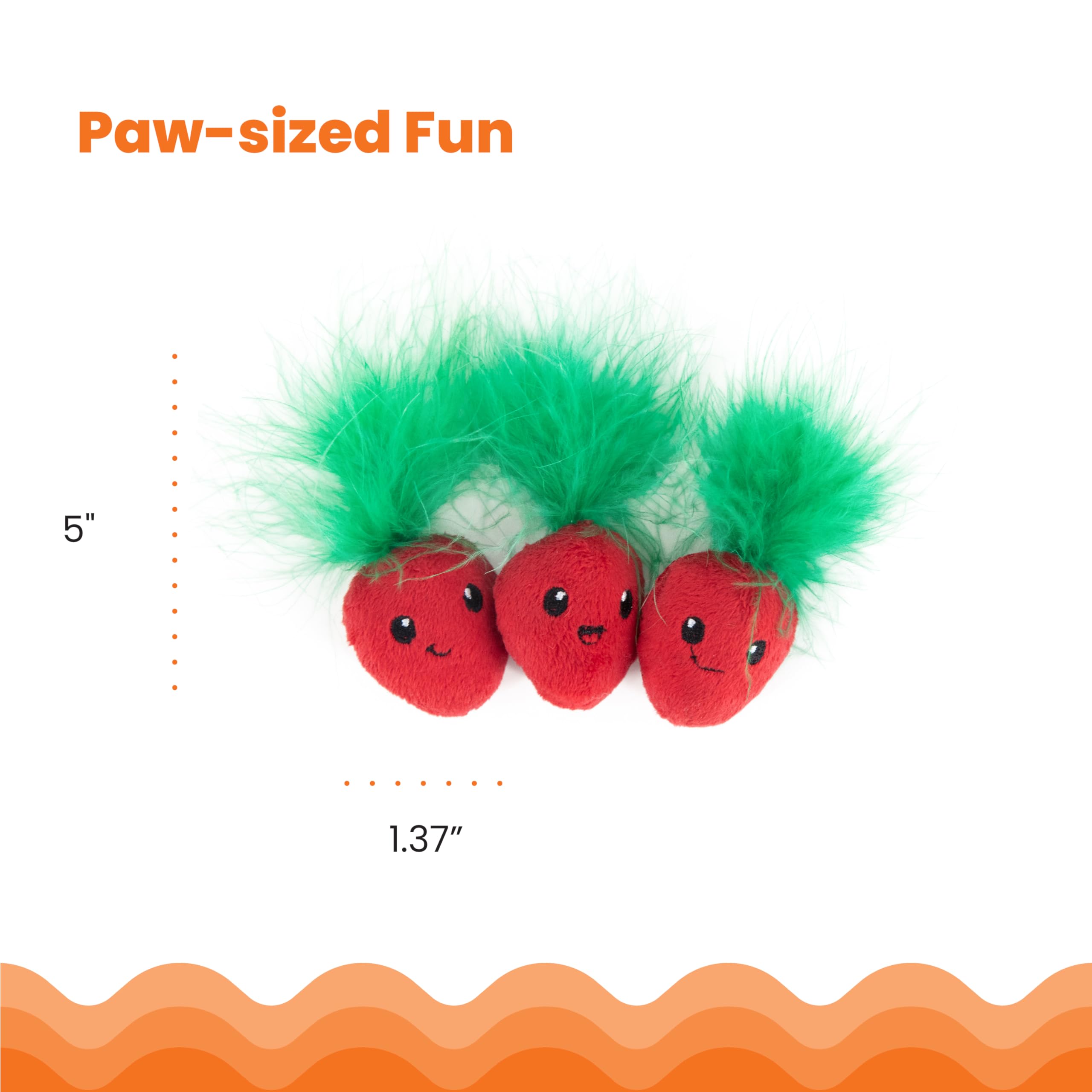 Catstages Strawbabies tamaño ligero facilita golpear y llevar.