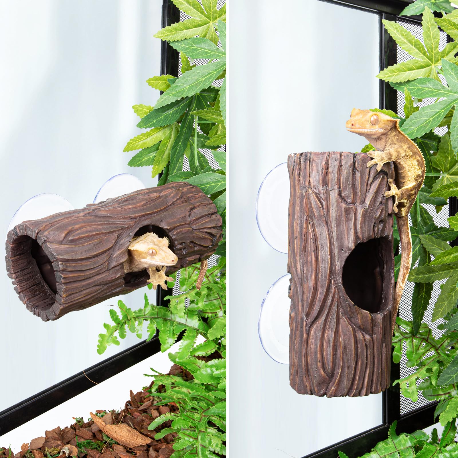 Accesorio de terrario CAVACHEW que fomenta refugio y exploración