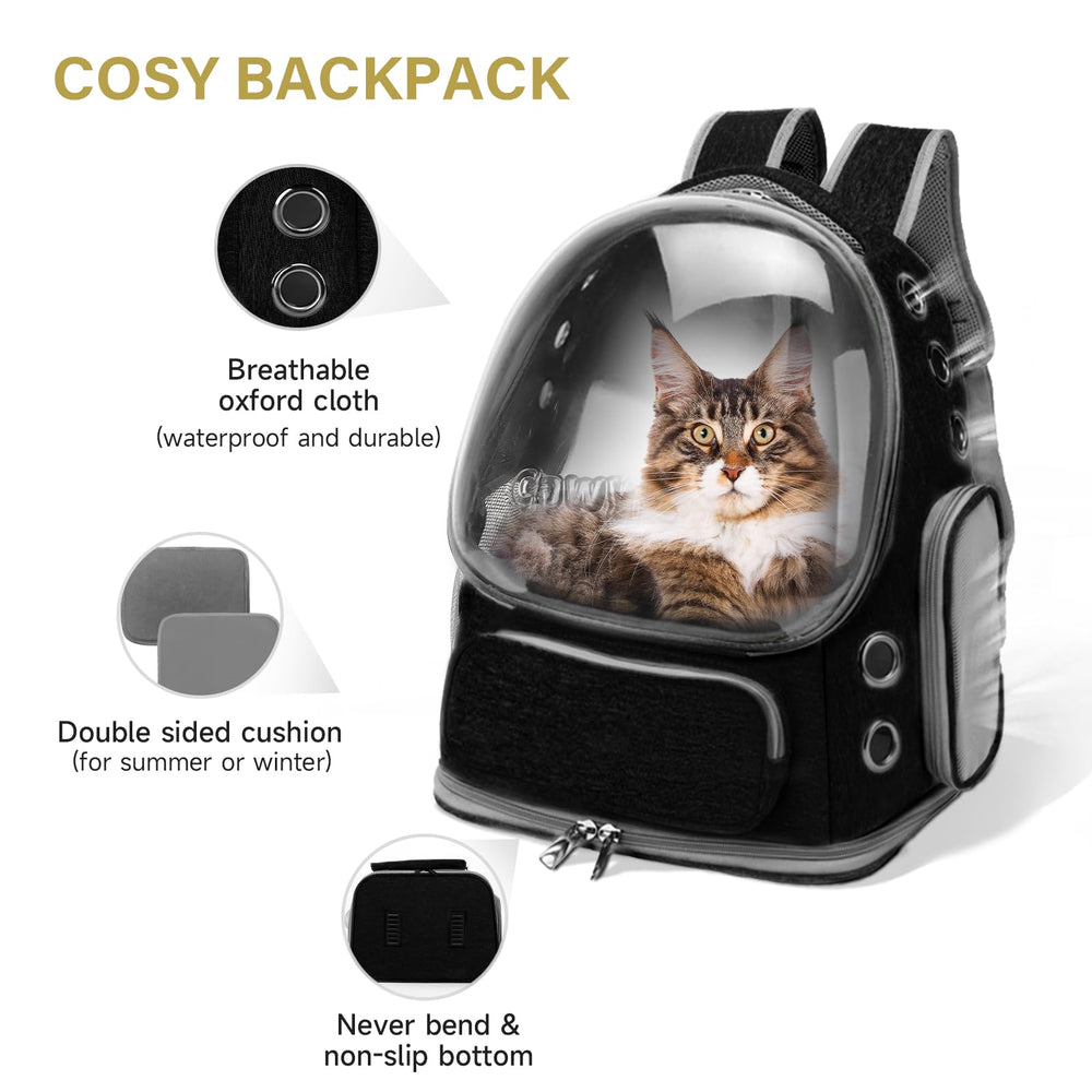Cawypety mochila-gato correa acolchada para mayor comodidad.