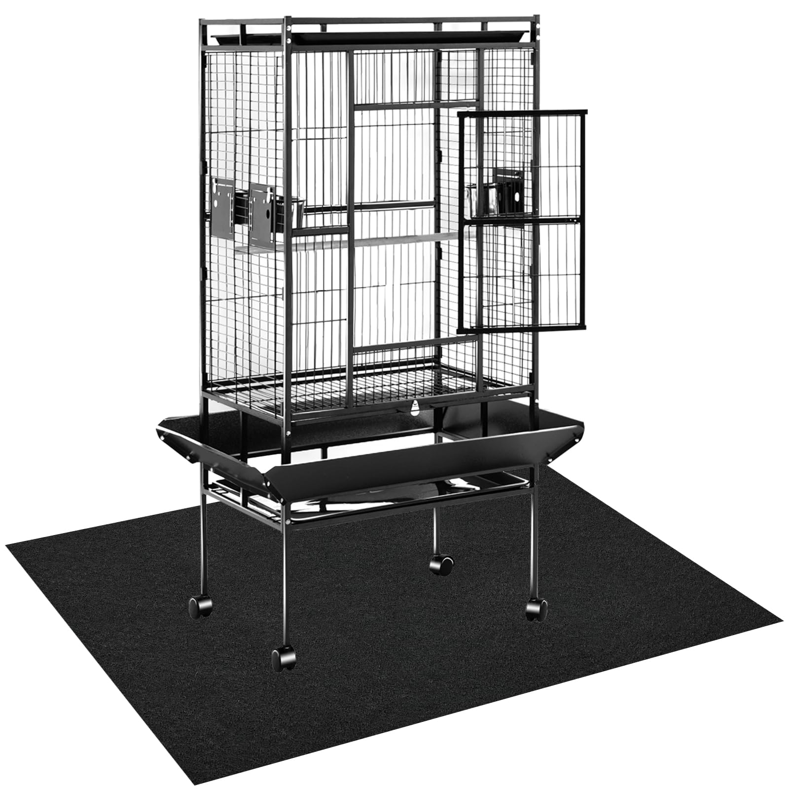 Almohadilla CebraBounze para jaula de aves, protector de suelo.