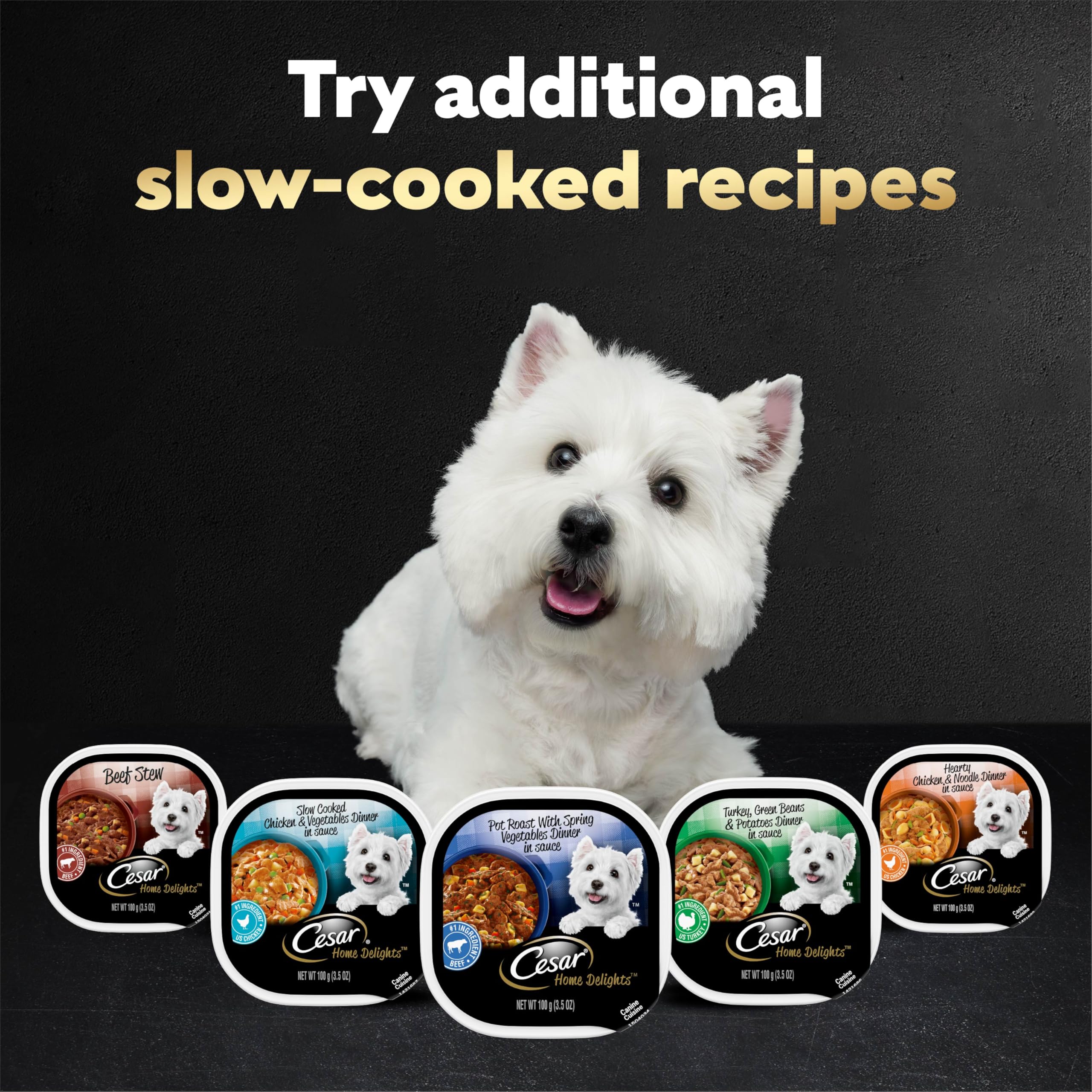 Cesar Home Delights, opción conveniente para alimentar a tu perro cada día.