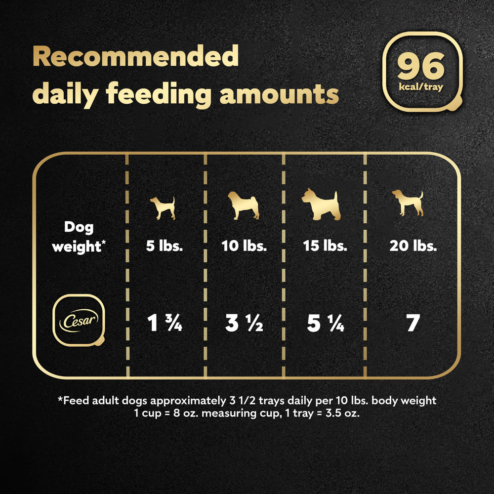 Alimento húmedo para perro adulto de César Home Delights
