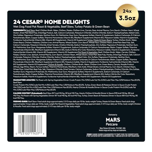 Cesar Home Delights Estofado de Carne, trozos tiernos para una cena agradable.